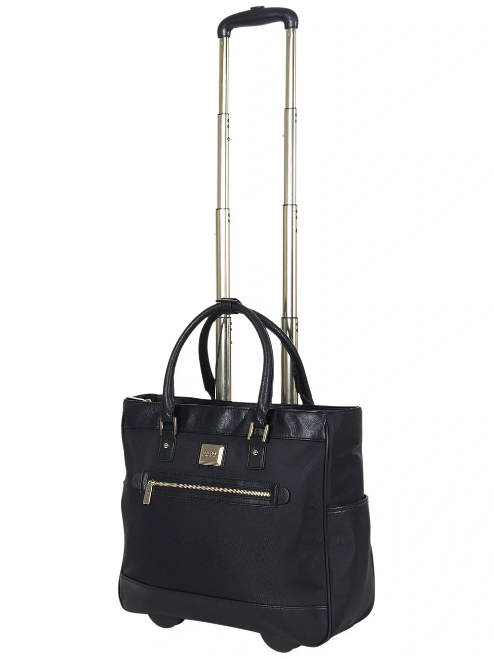 Kenneth Cole Black Laptop Tote with Gold Hardware